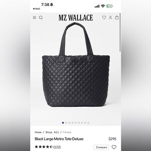 MZ Wallace - large metro tote deluxe